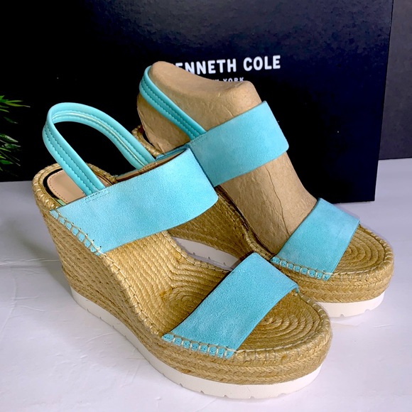 Kenneth Cole Womens Oliva Simple EVA Suede Wedge Sandals - Picture 6 of 10